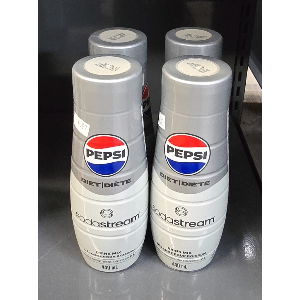 FOUR PEPSI SODA STREAM 440ML DRINK MIX