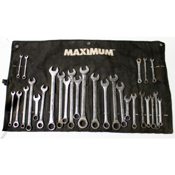 28 RATCHET & COMBINATION WRENCHES - MASTERCRAFT ETC.