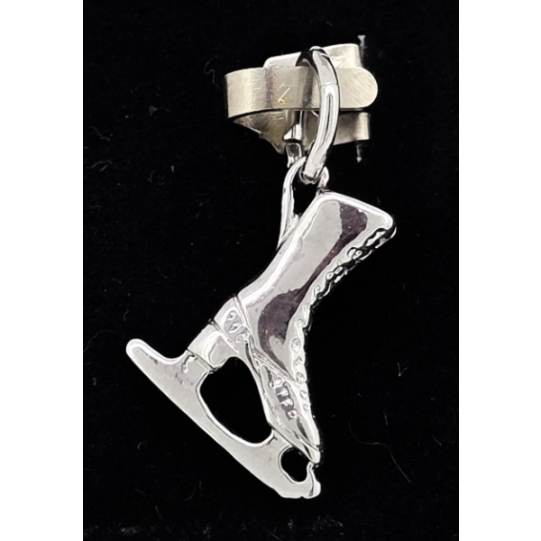 .925 SILVER FIGURE SKATE PENDANT