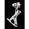 Image 1 : .925 SILVER FIGURE SKATE PENDANT