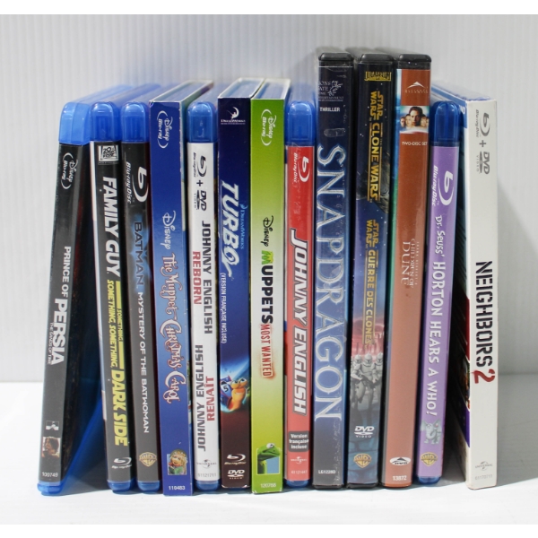 BLU-RAY & DVD MOVIES - BATMAN - DISNEY ETC.