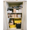 Image 2 : 3 FT X 6 FT METAL STORAGE CABINET W/ CONTENTS - NO KEYS