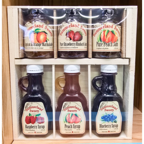 SUMMERLAND SWEETS JAM AND SYRUP VARIETY GIFT BOX