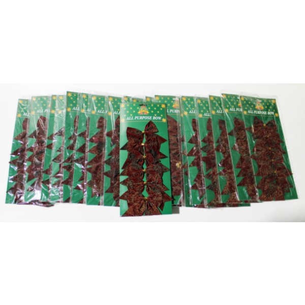 19 X 6PC HOLIDAY CHRISTMAS BOWS