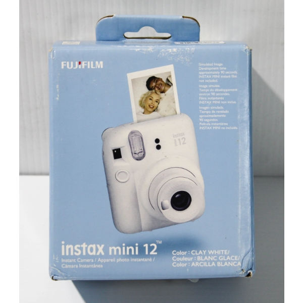 FUJIFILM INSTAX MINI 12 CAMERA - CLAY WHITE