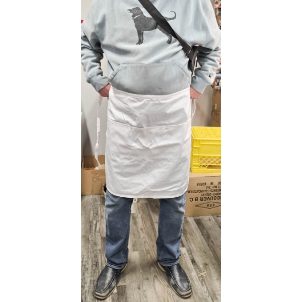 5 CHEF WEAR APRONS - WHITE
