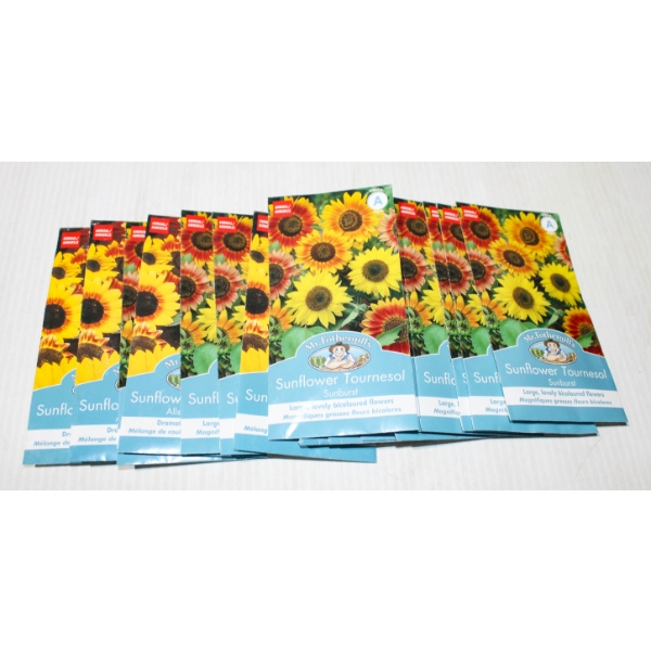 20 NEW MR.FOTHERGILL'S SUNBURST SUNFLOWER SEED PACKETS