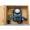 Image 1 : VINTAGE ROTARY DIAL TELEPHONE W/ WOODEN BOX