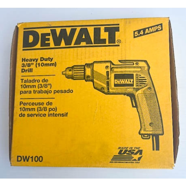 NEW DEWALT 3/8" HEAVY DUTY DRILL  DW100