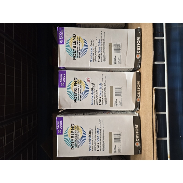 THREE BOXES OF POLY BLEND GROUT