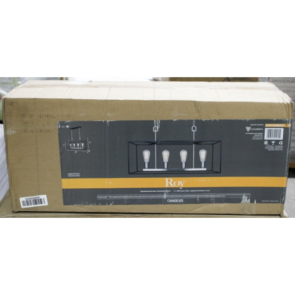 NEW CANARM ROY 4 LIGHT CHANDELIER 