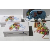 Image 1 : 3 NEW HAIBAO WOODEN ELEPHANT PULL ALONG TOY