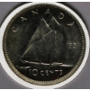 Image 1 : 1951 CH/BU CANADIAN SILVER 10 CENT COIN