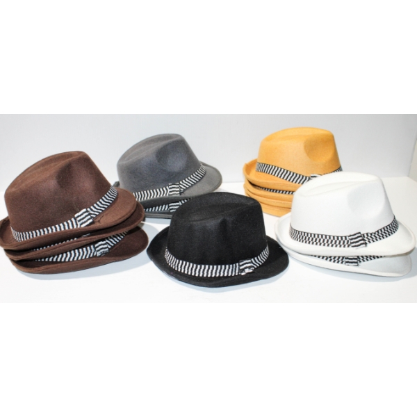 13 NEW FEDORA STYLE FELT HATS