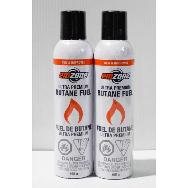 2 NEW EMZONE PREMIUM BUTANE FUEL 165G EACH