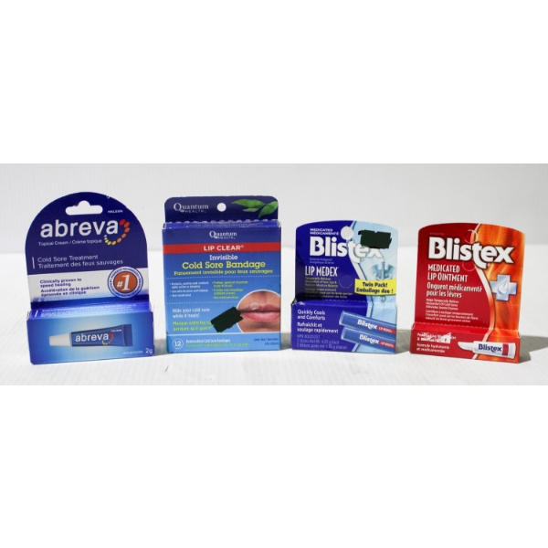 ASST. LIP CARE - BLISTEX ABREVA QUANTUM