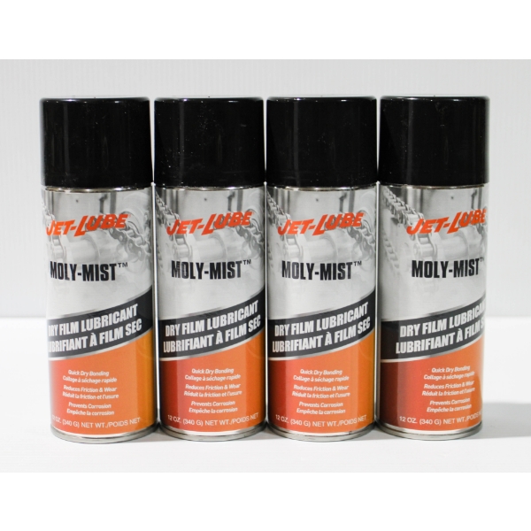 4 X 340G MOLY-MIST JET-LUBE DRY FILM LUBRICANT