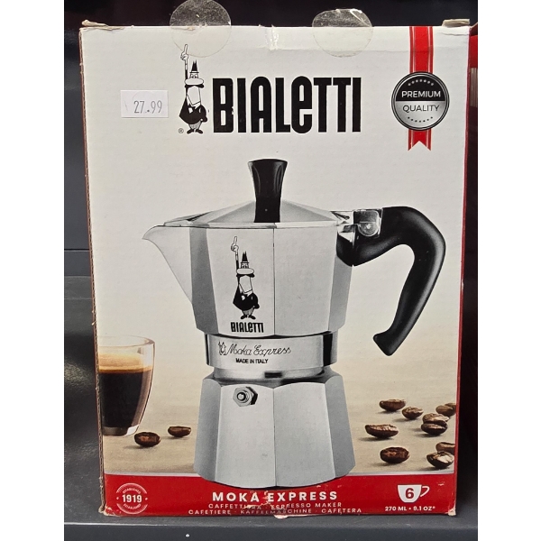 6 CUP BIALETTI MOKA EXPRESS ESPRESSO MAKER