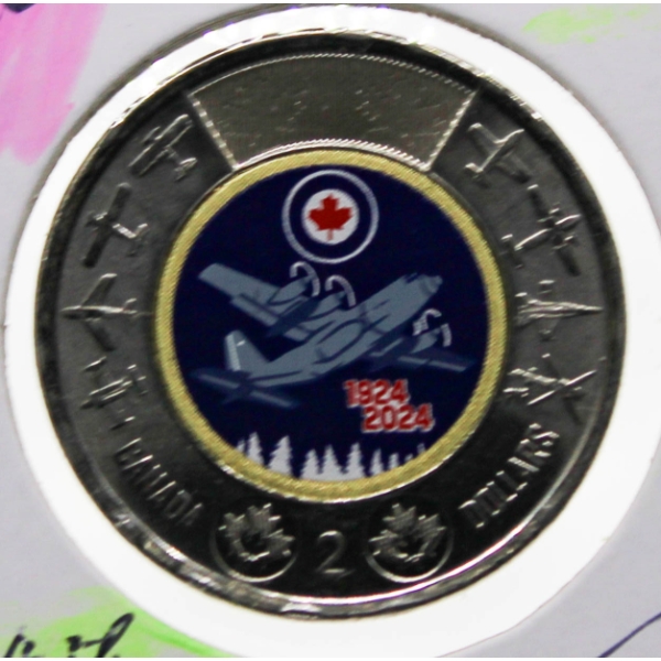 2024 R.C.A.F. 100TH ANNIV CANADA $2 DOLLAR COIN