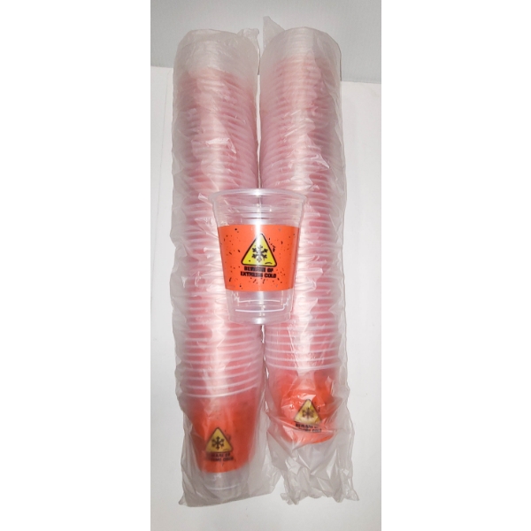 100 "BEWARE OF EXTREME COLD" DISPOSABLE DRINKING CUPS