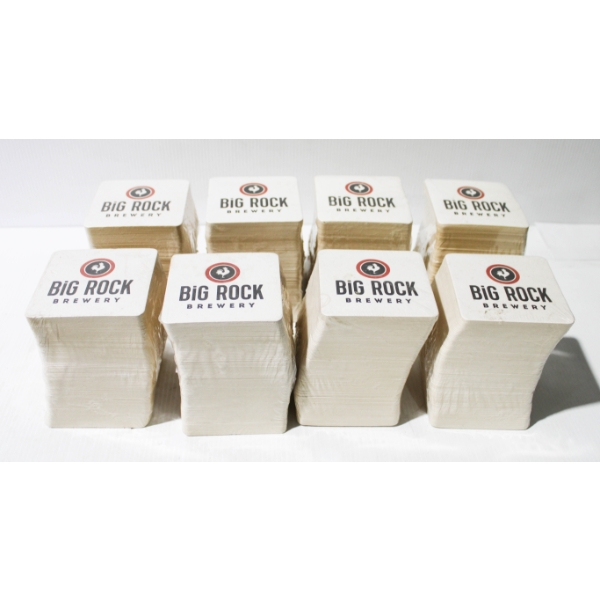 8 X 100 BIG ROCK BREWERY COASTERS