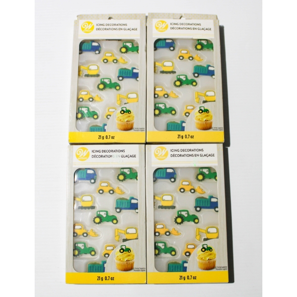4 X 21G WILTON ICING DECORATIONS