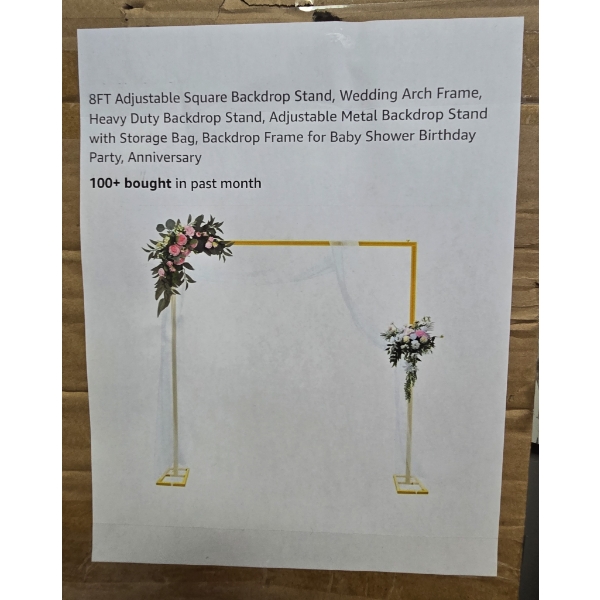 8FT ADJUST. SQUARE BACKDROP STAND