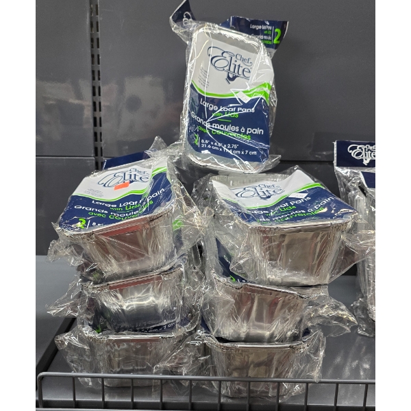 7PKS LARGE LOAF PANS WITH LIDS