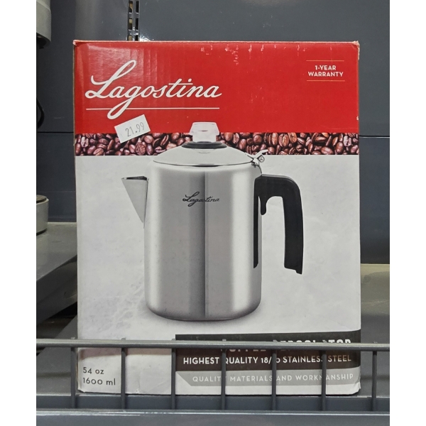 LAGOSTINA 54OZ COFFEE PERCOLATOR