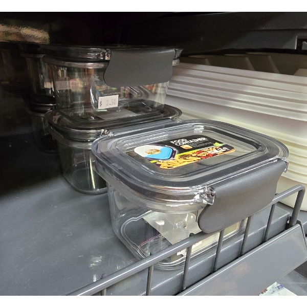 5 HARD PLASTIC SMALL FOOD CONTAINERS