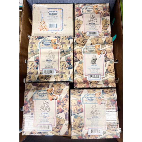 6 NEW CHERISHED TEDDIES FIGURINES 601624 ETC.