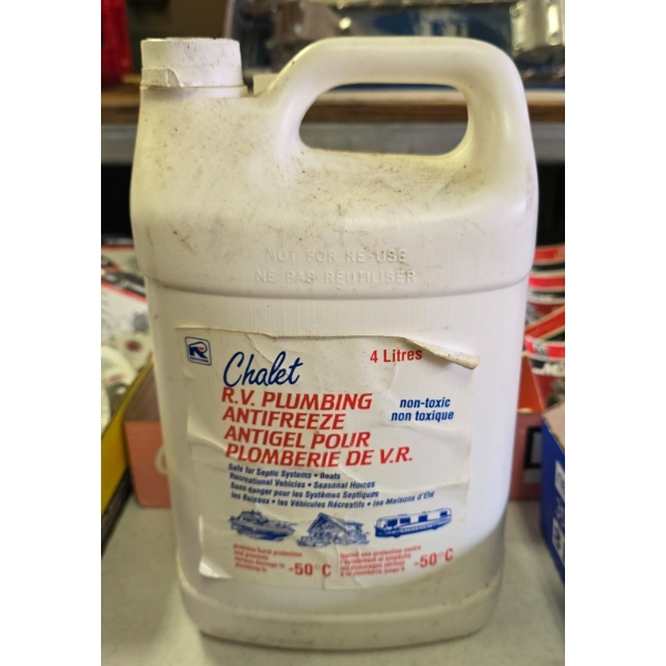 NEW 4L R.V. PLUMBING ANTIFREEZE