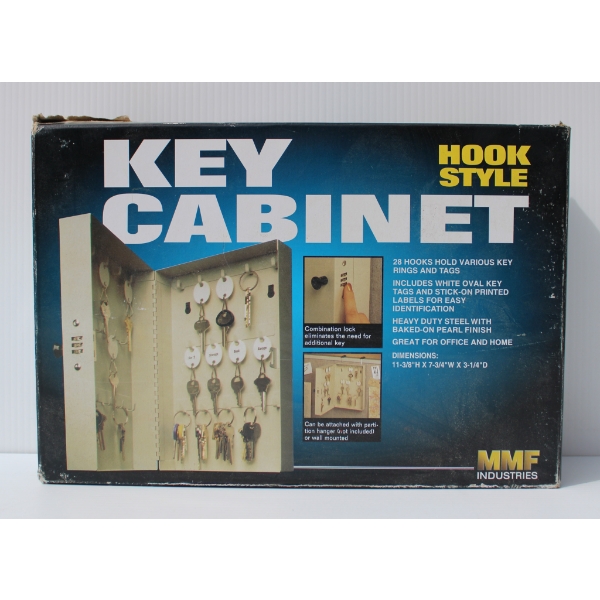 NEW 28 HOOK STEEL KEY CABINET 