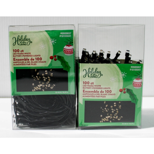 2PKS INDOOR / OUTDOOR LED BATTERY OPR. STRING LIGHTS