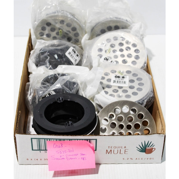 NEW 7 X 2" STAINLESS STEEL SHOWER DRAINS ABS