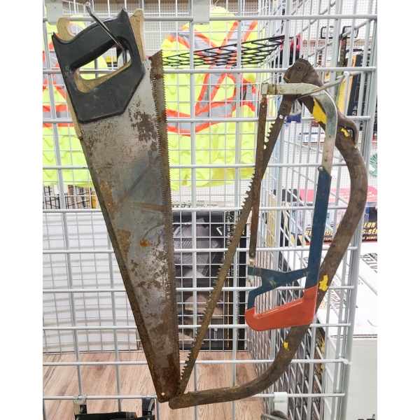 4 ASST HAND SAWS