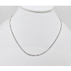 Image 1 : 10K WHITE GOLD 16" NECKLACE