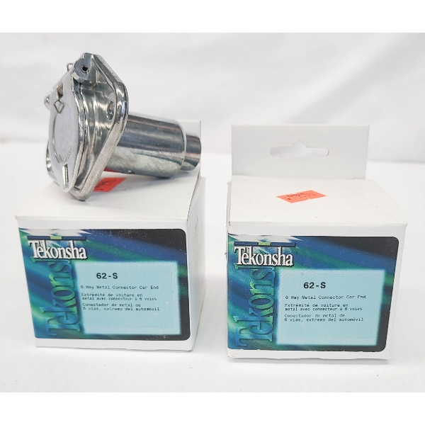 2 NEW TEKONSHA 6-WAY METAL WIRING CONNECTOR