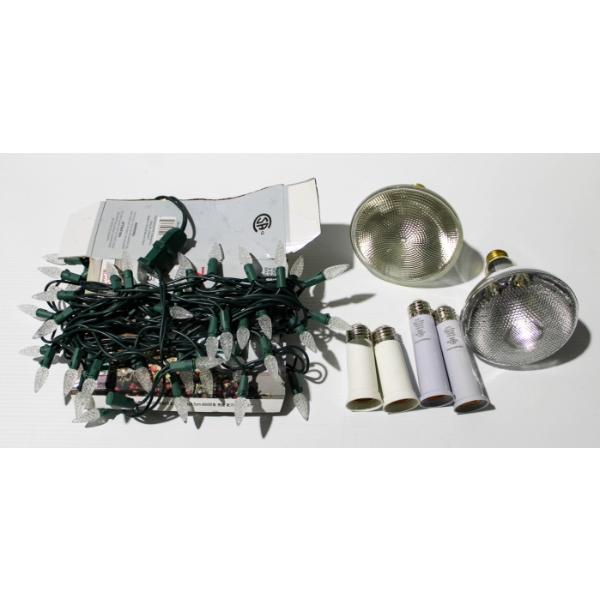 FLOOD LIGHTS - SOCKET EXTENDERS & CHRISTMAS LIGHTS