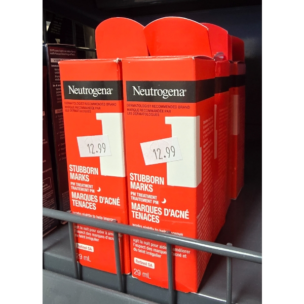 EIGHT NEUTROGENA STUBBORN MARKS PM TREATMENT