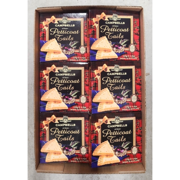 6 X 125G CAMPBELLS SHORT BREAD COOKIES
