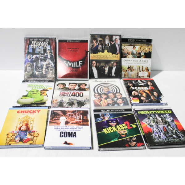 12 NEW DVD'S & BLU RAY MOVIES - KICK-ASS 2 - CHUCKY ETC.