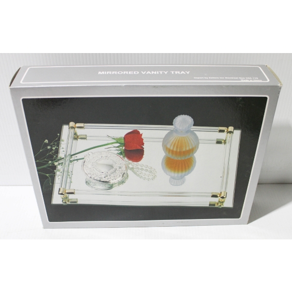 NEW MIRRORED VANITY TRAY - 11" X 8"