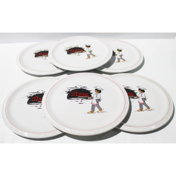 6 NEW 11" PIZZA DINNER PLATES
