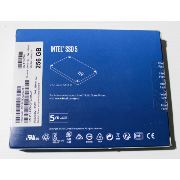NEW 256GB INTEL SSD5 DRIVE