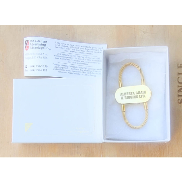 24KT HARD GOLD PLATE KEYCHAIN