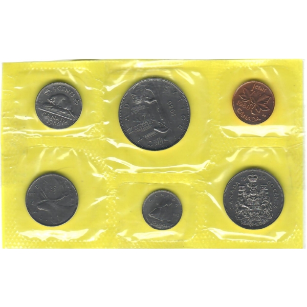 1980 CANADA PROOF MINT SEALED COIN SET
