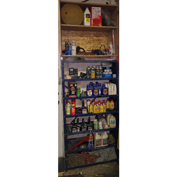 CONTENTS OF STORAGE CUBOARDS AND SHELVES