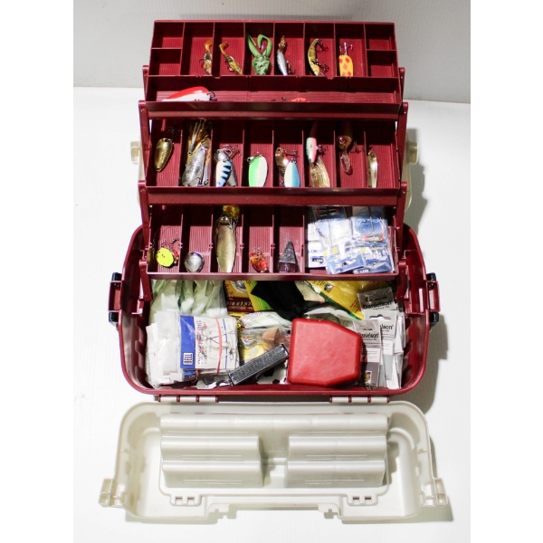 FISHING TACKLE BOX W/ ASST. TACKLE