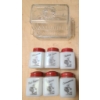Image 1 : TIPP MILK GLASS SPICE SHAKERS